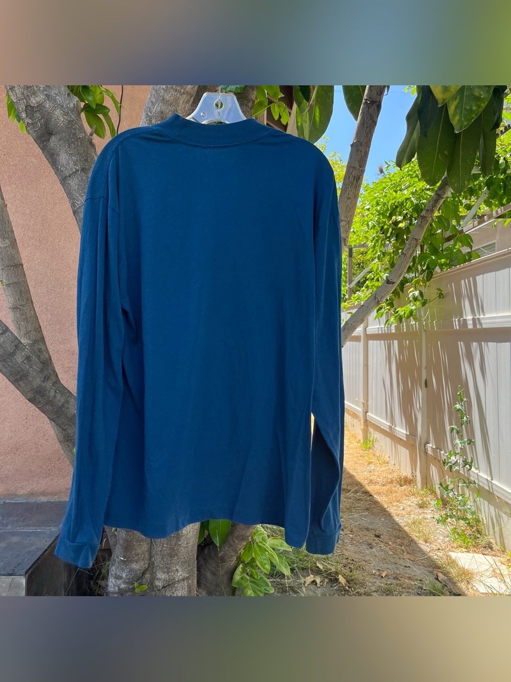 UO Urban Outfitters Blue Oversized Long Sleeve T-Shirt .